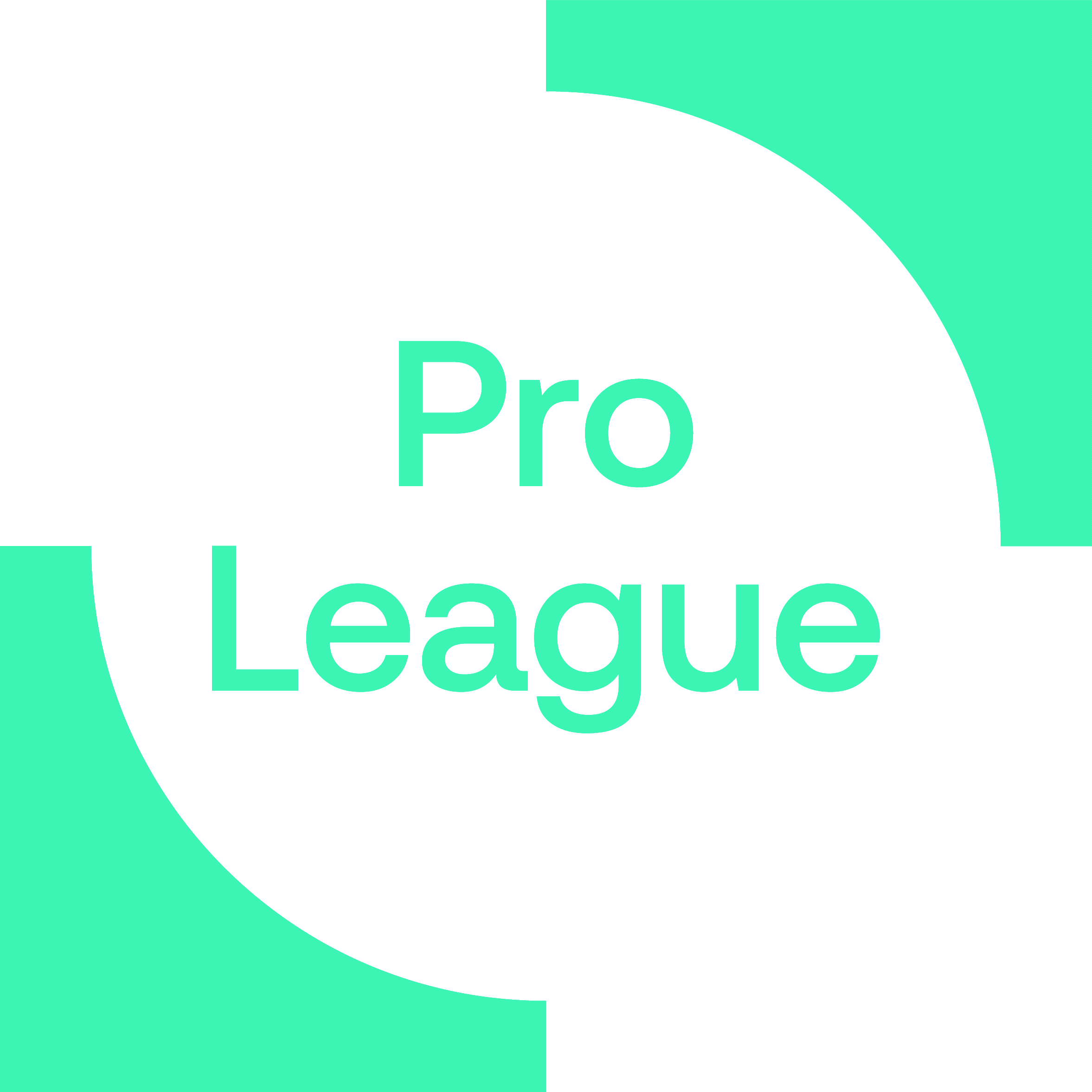 ProLeague Boxed Logo Green Rgb